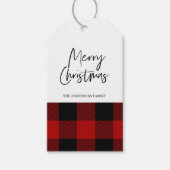 Red Buffalo Pset & Merry kerstcadeautjes Labels Cadeaulabel (Voorkant)