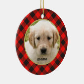 Red Buffalo Pset met keramische keramiek Keramisch Ornament (Rechts)