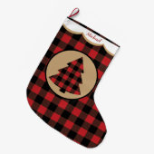Red Buffalo Pset met kerstboom op maat Grote Kerstsok (Voorkant (Hangend))