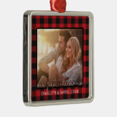 Red Buffalo Pset met onze eerste kerst Metalen Ornament (Rechts)