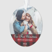 Red Buffalo Pset met onze eerste kerst Ornament (voorkant)