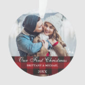 Red Buffalo Pset met onze eerste kerst Ornament (voorkant)