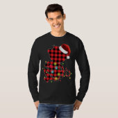Red Buffalo Pset Monkey-kerstboomverlichting Paj T-shirt (Voorkant volledig)