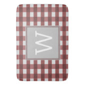 Red Buffalo Pset Monogram Bath Mat (Voorkant Verticaal)