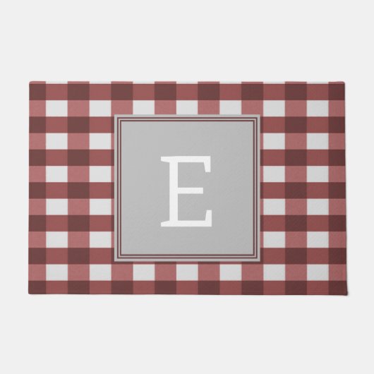 Red Buffalo Pset Monogram Doormat Deurmat (Voorkant)