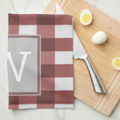 Red Buffalo Pset Monogram Towel Theedoek (Quarter Fold)