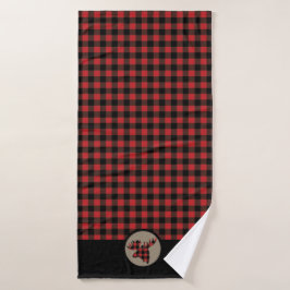 Red Buffalo Pset Moose Head Bad Handdoek