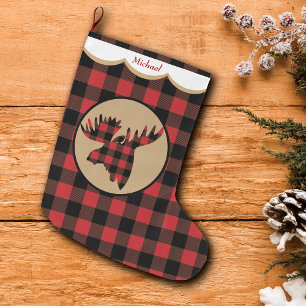 Red Buffalo Pset Moose Head, speciaal gepersonalis Grote Kerstsok