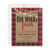 Red Buffalo Pset Oh wat Fun Xmas party nodigt uit