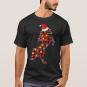 Red Buffalo Pset Pajama Horse Santa Hat Kerstmis T-shirt (Voorkant)