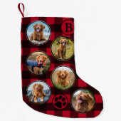 Red Buffalo Pset Persoonlijke foto van Pet Collage Kleine Kerstsok (Voorkant)