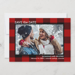 Red Buffalo Pset Photo Wedding Save The Date