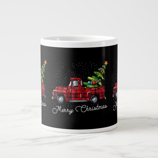 Red Buffalo Pset Pickup Truck met Boom Merry Chr Grote Koffiekop (Voorkant)