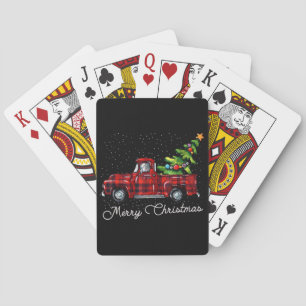 Red Buffalo Pset Pickup Truck met Boom Merry Chr Pokerkaarten