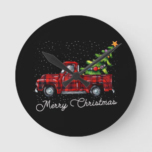 Red Buffalo Pset Pickup Truck met Boom Merry Chr Ronde Klok
