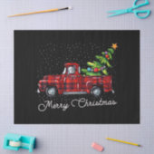 Red Buffalo Pset Pickup Truck met Boom Merry Chr Tissuepapier (Craft)