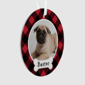 Red Buffalo Pset Puppy Dog Foto Ornament (voorkant)