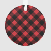 Red Buffalo Pset Puppy Dog Foto Ornament (achterkant)