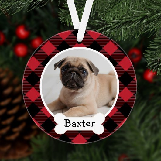 Red Buffalo Pset Puppy Dog Foto Ornament