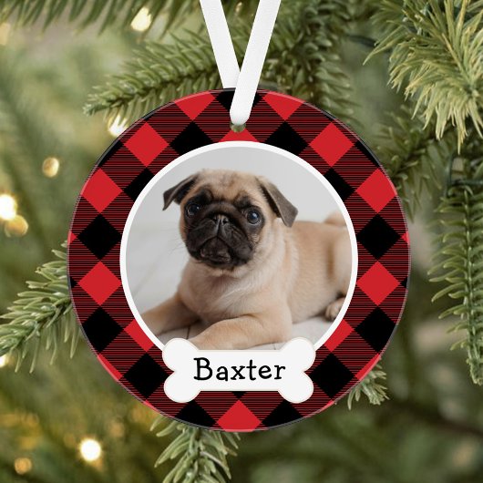 Red Buffalo Pset Puppy Dog Foto Ornament