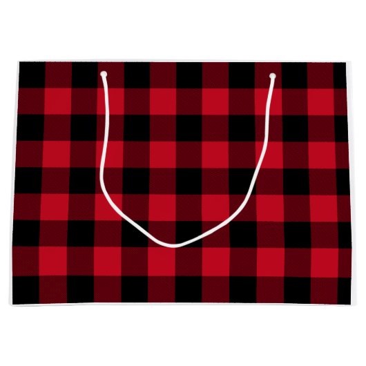 Red Buffalo Pset, Rode Flannel Groot Cadeauzakje (Voorkant)