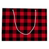 Red Buffalo Pset, Rode Flannel Groot Cadeauzakje (Achterkant)