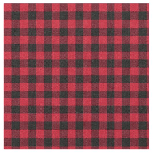 Red Buffalo Pset, Rode Flannel Stof (Close Up)