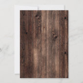 Red Buffalo Pset Rustic Wood Poinsettia Kerstmis Kaart (Achterkant)