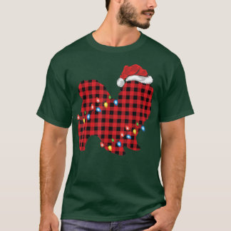 Red Buffalo Pset Santa Hat Shih Tzu Dog Kerstmis T-shirt
