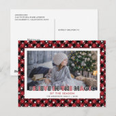 Red Buffalo Pset Snow Stars Geloof foto Feestdagenkaart (Voorkant / Achterkant)