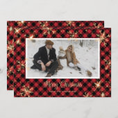 Red Buffalo Pset Sparkly met kerstkaarten Feestdagenkaart (Voorkant / Achterkant)