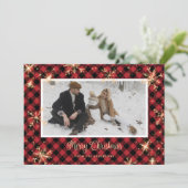 Red Buffalo Pset Sparkly met kerstkaarten Feestdagenkaart (Staand voorkant)