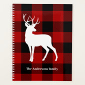 Red Buffalo Pset & White Deer | Persoonsnaam Planner (Voorkant)