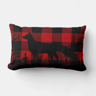 Red Buffalo Pset Woodland Pine Forest Fox Lumbar Kussen