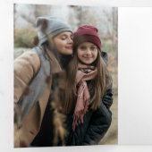 Red Buffalo Pset Year in Review kerstfoto Drieluik Wenskaart (Binnenzijde eerst)