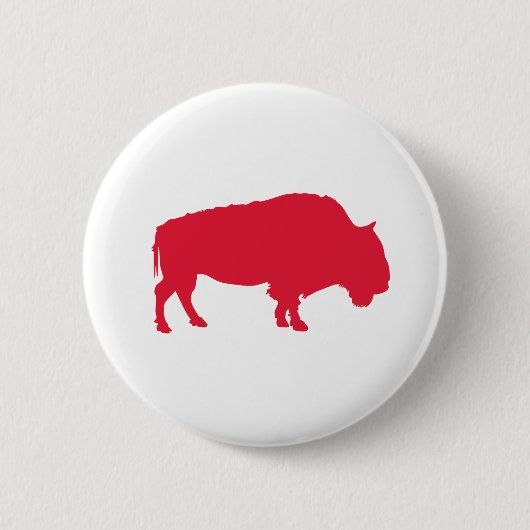 Red Buffalo Ronde Button 5,7 Cm (Voorkant)