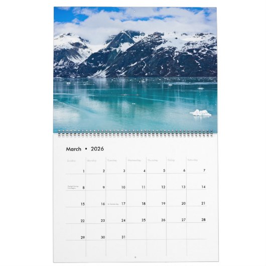 Red Buffalo speelde moderne scriptnaam foto Kalender (Mar 2026)