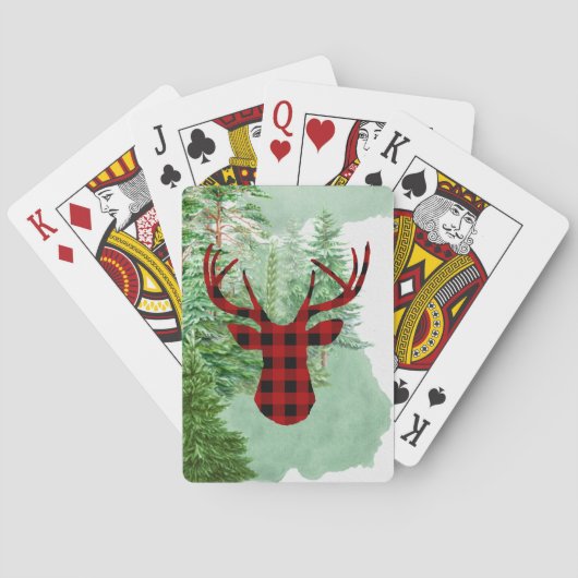 Red Buffalo speelkaarten met Buck Deer (Achterkant)