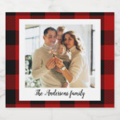 Red Buffalo spelden en persoonlijke naam en foto Bier Etiket (Enkel label)