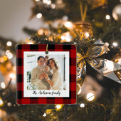 Red Buffalo spelden en persoonlijke naam en foto Keramisch Ornament