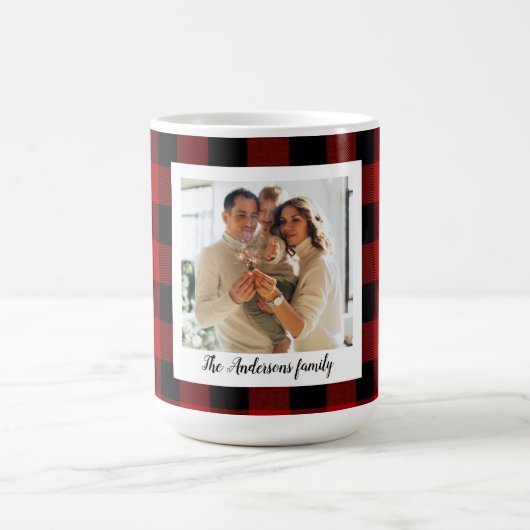 Red Buffalo spelden en persoonlijke naam en foto Koffiemok (Center)