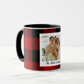 Red Buffalo spelden en persoonlijke naam en foto Mok (Voorkant links)