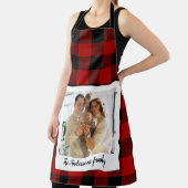 Red Buffalo spelden en persoonlijke naam en foto Schort (Insitu)