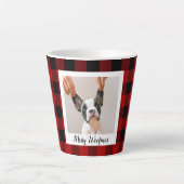 Red Buffalo-speldengoed met wiegfoto Latte Mok (Voorkant)