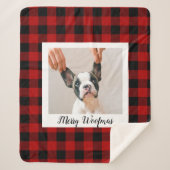 Red Buffalo-speldengoed met wiegfoto Sherpa Deken (Voorkant)
