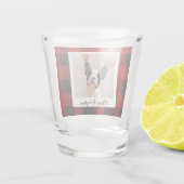 Red Buffalo-speldengoed met wiegfoto Shot Glas (Achterkant)