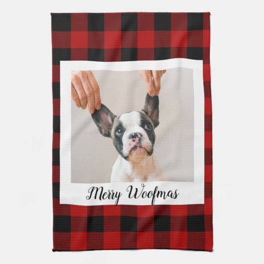 Red Buffalo-speldengoed met wiegfoto Theedoek (Verticaal)