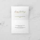 Red Building Font Business Holiday Kaart (Binnen)