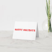 Red Building Font Business Holiday Kaart (Voorkant)