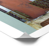 Red Building in Old San Juan, Puerto Rico Poster (Hoek)